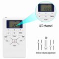 thumbnail image 4 of FM Pocket Radio - Mini Portable Radio Receiver LCD Display with Headphones - Personal Digital Tuning Walkman Radio for Walking Jogging Gym Camping, 4 of 5