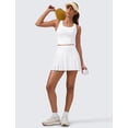 thumbnail image 3 of Falda CRZ YOGA Deportiva Plisada de Cintura Alta Blanca Talla M, 3 of 6