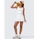 thumbnail image 3 of Falda CRZ YOGA Plisada de Tenis Cintura Alta Blanca Talla L, 3 of 6
