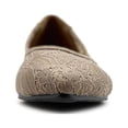 thumbnail image 3 of Ollio Women's Shoes Floral Lace Breathable Pointed Toe Ballet Flats F207, 3 of 6