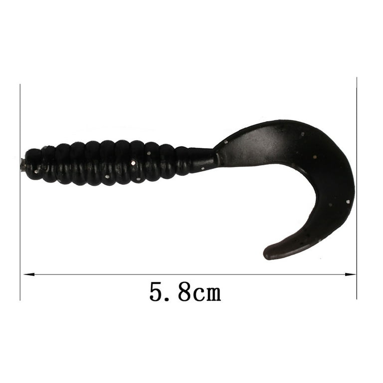 5 Colors Fishing Bait 5.5cm~7cm Lure Artificial Rubber Worm