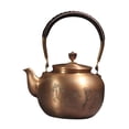 thumbnail image 3 of Fancyes Copper Teapot Boiling Water Pot Retro Handmade Kung Fu Teapot Hot Water Kettle Coffee Pot for Tea Office Camping Kitchen Pattern, 3 of 8