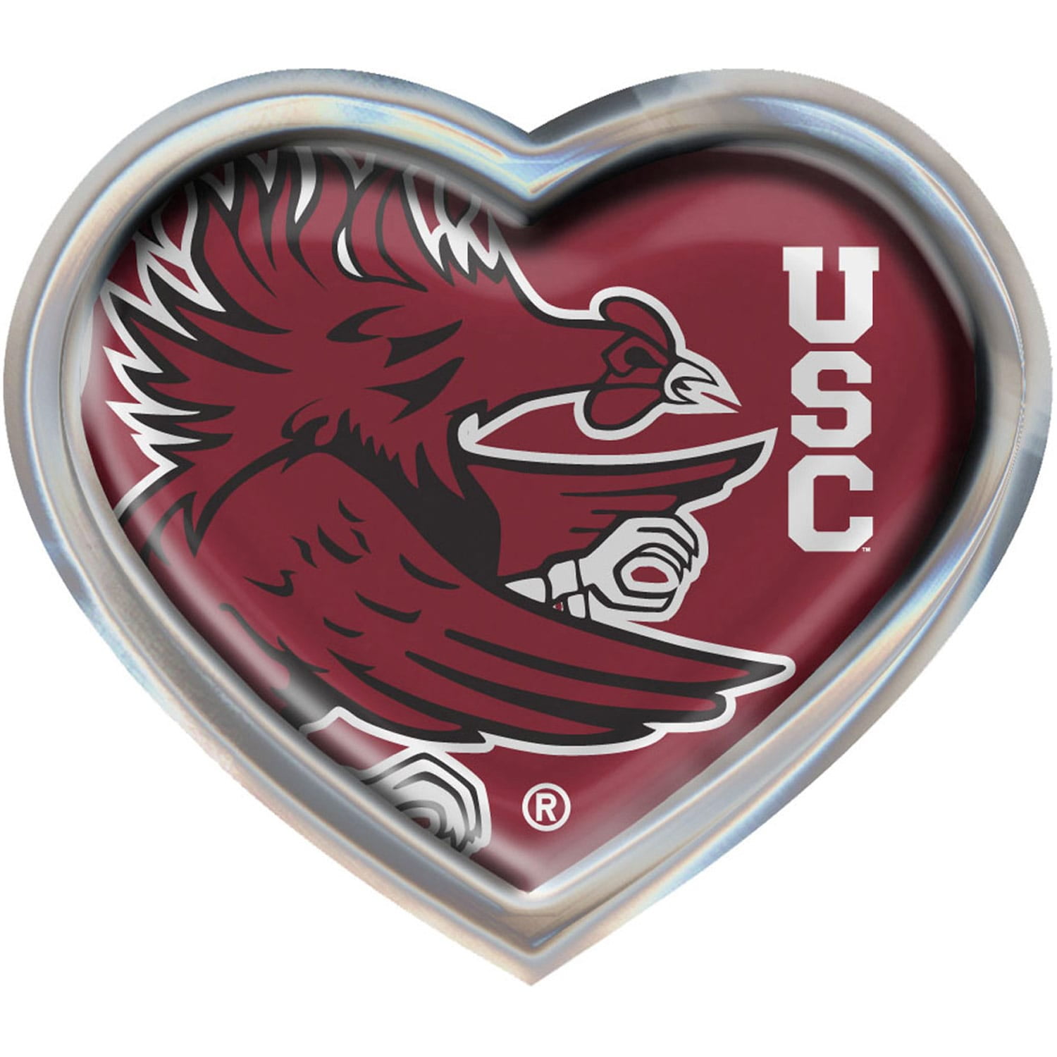 Ncaa South Carolina Fighting Gamecocks Chrome Automobile Emblem Emblems Auto Accessories Fcteutonia05 De