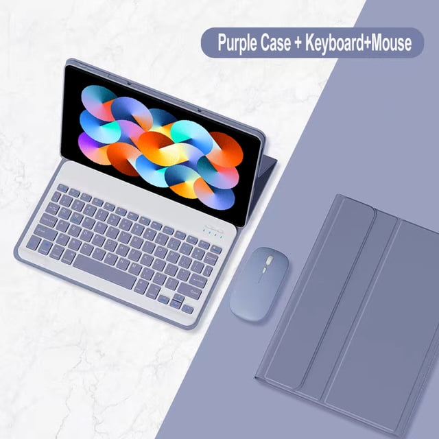 Tablet Cover For Mi Pad 6 Pro 11in,Keyboard Case For Xiaomi Pad 5 Pro 11 12.4 Inch, Keyboard Cover for Redmi Pad SE 11" 10.61" Purple B Xiaomi 5 5Pro 11in