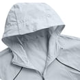 thumbnail image 6 of UVEASISHA Mens Sun Protection Windbreaker Jackets Big and Tall Lightweight UV Protection Hooded Jacket for Fishing Cycling Hiking Outdoor Travel Gray S, 6 of 9