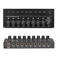 thumbnail image 2 of 4 6 8 Channels Mini Sound Mixer Audio Mixer Mini Stereo Mixer Portable Ultra Low-Noise Line Mixer For Recording Audio Equipment, 2 of 7