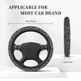 thumbnail image 5 of Gaeub Nautical Breathable Stretch Elastic Steering Wheel Cover, Cool in Summer and Warm in Winter, Universal 15 inch, 5 of 8