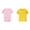 Yellow & Pink, variant on JFOPQVSM 2-Pack Kids/Girls/Boys/Teen Active Quickly Dry Breathable T-Shirts Short Sleeve Shirts Athletic Performance T-Shirt