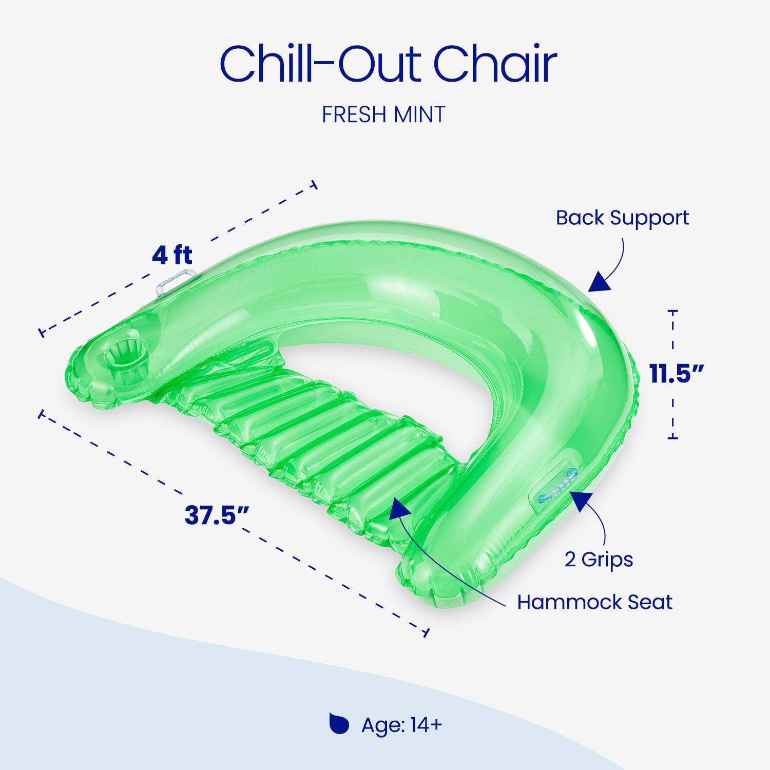 Funsicle Chill-Out Chair 4ft Inflatable Pool Float photo 4