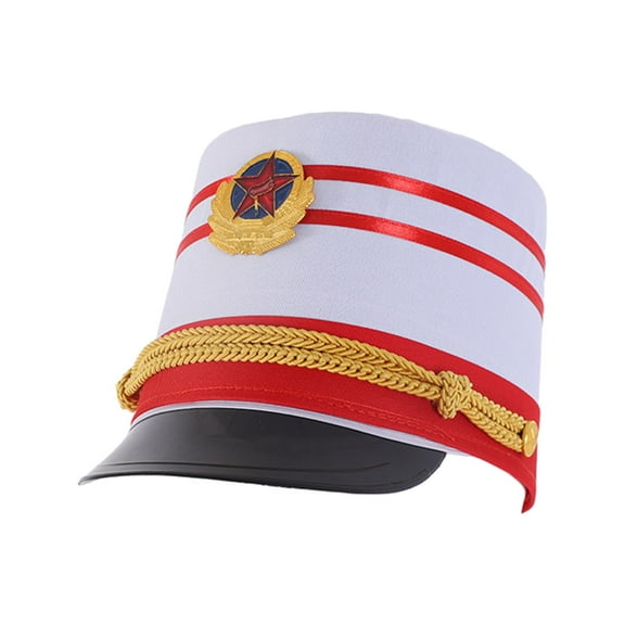 Acahhotxx Hat, Halloween Marches Band Hat Drum Majors Hat for Kids Show Hat Model Show Halloween Party Taking Photo Supplies