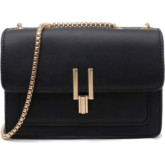 mirlewaiy Color-Block Crossbody Bags for Women Leather Cross Body Purses Cute Designer Handbags Shoulder Bag Medium Size