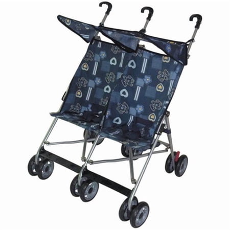 AmorosO 42702 Blue Twin Double Stroller