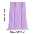 thumbnail image 4 of Sheer Tulle Backdrop Curtain Wedding Baby Shower Backdrop Bridal Shower Birthday Party Photo Background Home Decor Event Decorations Celebration Photography Fabric Display, 75x250cm, 4 of 8