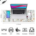 thumbnail image 5 of Deluxe Cute Flower Mouse Pad - Aesthetic Desk Mat, Extended Gaming Mousepad - Perfect Desk Protector & Decor for Women, Office Girls & Gamers - 31.5x11.8 Inch, 5 of 7