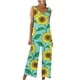 thumbnail image 1 of Mono Para Mujer de Moda de Verano Casual Erógeno Sin Mangas Estampado Floral Pantalones de Pierna Ancha Monos Odeerbi ODB-4, 1 of 8