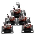 thumbnail image 4 of 5pcs Guitar Jack Plate Output Socket Square Indented Pickup Jack Output Plate Jack Plug Socket for Electric Guitar (Black), 4 of 6