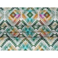 thumbnail image 5 of oneOone Tissu Velours Vert Foncé Ikat Matériel de Robe Tissu Imprimé Tissu au Mètre 58 Pouces de Large, 5 of 5