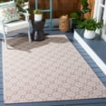 thumbnail image 2 of SAFAVIEH Martha Stewart Hampton Diamond Indoor/Outdoor Area Rug, Light Pink/Multi, 5'1" x 7'6", 2 of 7