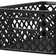 thumbnail image 5 of Mainstays Small Black Decorative Plastic Storage Basket, 10 in x 8 in x 4 in, 5 of 8