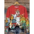 thumbnail image 3 of Sudadera con capucha de perro encantadora, sudadera de moda para mujer, abrigos para niña, sudadera con capucha de gato animal, ropa para mujer, jerséis kawaii Y2K Falls, cuello redondo, 3 of 5