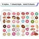thumbnail image 4 of 8 estilos de pegatinas de pared de donuts, pan, comida, PVC, para ventanas, impermeables, autoadhesivas, despegar y pegar., 4 of 6