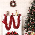 thumbnail image 3 of KUCASI 33 Feet Blue Tinsel Garland Christmas Foil Tinsel Garland Decoration Metallic Wall Hanging Banner for Christmas Tree Birthday Party Decorations, 3 of 5