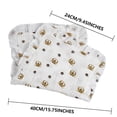thumbnail image 2 of Burping Towel for Babies, Soft Cotton Gauze Fabric, 9.45 in x 15.75 in, Ruffled Edge, Highly Absorbent, Breathable, Reusable, 2 of 3