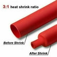 thumbnail image 2 of 60PCS 3:1 Red Adhesive Heat shrink Waterproof Glue Lined Tubing Sleeving Mixed, 2 of 5
