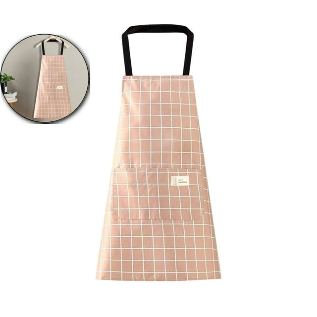 Dvruxg Tabliers pour Femmes avec Poches, Tabliers de Cuisine en Coton Lin Imperméable, Tablier de Chef pour Hommes Femmes avec Sangle de Cou Réglable