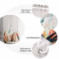 thumbnail image 5 of Extra Long Shower Curtain 72x84 Inch, Mountains Grey Shower Curtain Waterproof Bathroom Decor Coloured Multi Abstract Modern Painting Fabric Bath Curtain Set Accessories with Hooks, 5 of 6