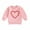 Pink, variant on Utoimkio Infant Baby Valentine's Day Crewneck T Shirt Toddler Girls Boys Heart Print Long Sleeve Blouses Oversized Tee Tops