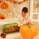 thumbnail image 1 of Almohada de calabaza, cojín de sofá de calabaza, peluche suave, regalo para niños, diseño plegable, portátil y cómodo, ideal para decorar el dormitorio., 1 of 7