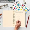 thumbnail image 4 of FORMRS 1-Subject Spiral Notebook 8" x 5" College Ruled 60 Refillable Sheet A5 Hard Cover, 2 Pack, Colorful Triangles, 4 of 7