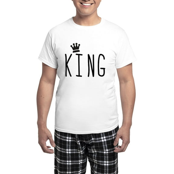 CafePress - King Men's Light Pajamas - Men's Light Loose Fit Cotton Pajama Set