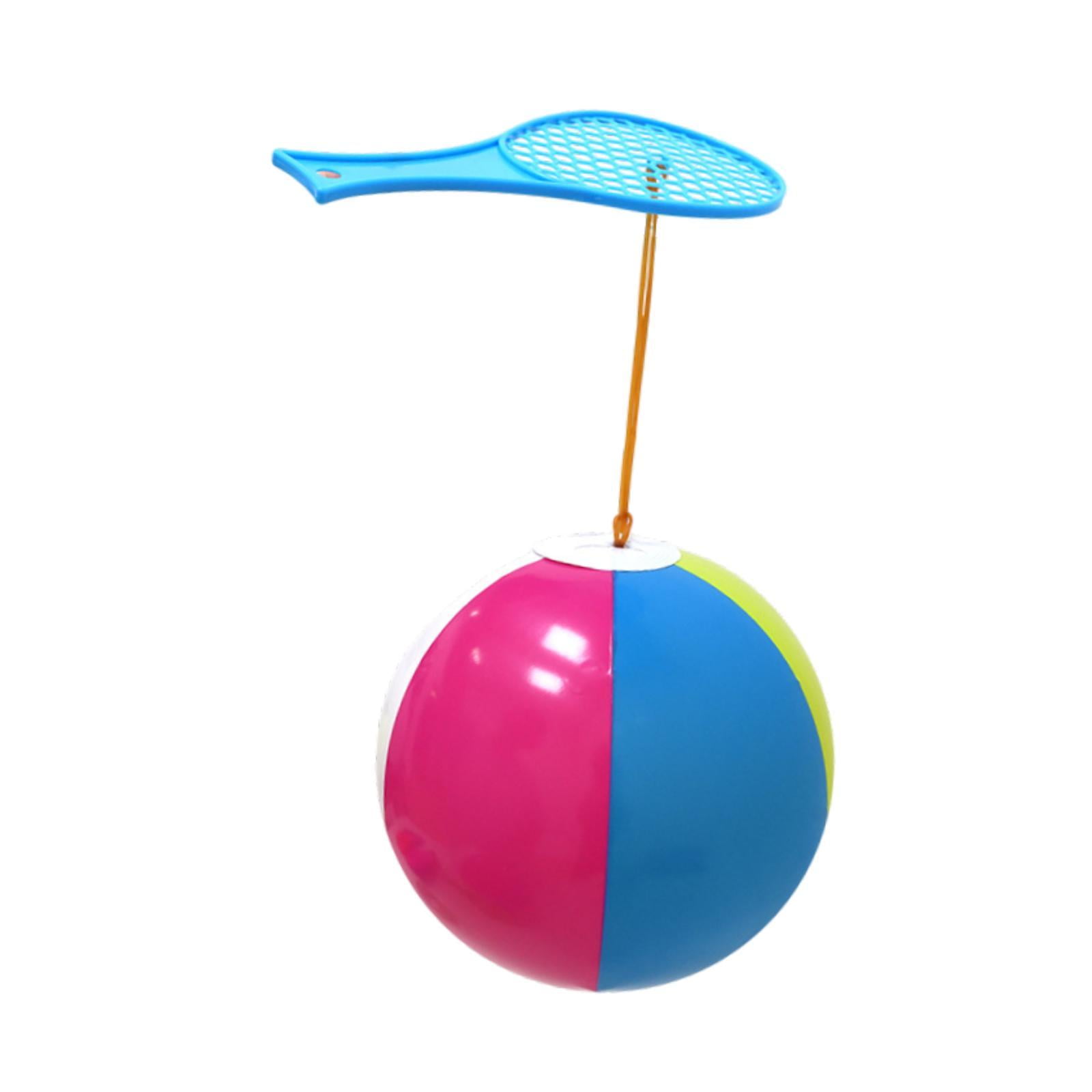 6 pièces balles de pagaie de plage, accessoires de remplacement de raquette de balle de jouet de plage en PVC balle flottante de couleur assortie pour les activités de plein air (rouge