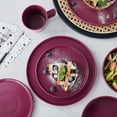 thumbnail image 3 of Stone + Lain Cleo Stoneware Collection Dinnerware Set, 16-Piece Service for 4, Magenta, 3 of 6
