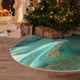 thumbnail image 5 of Rateoe Green And Gold Marble Pattern Christmas Tree Skirt with Ties, Christmas Tree Decorations, Farmhouse Christmas Decor Xmas Holiday Decorations-36", 5 of 6
