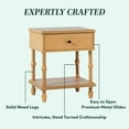 thumbnail image 5 of Traditional Walker Edison Easy Assembly Solid Wood Vivienne King Bed - Natural, 5 of 10
