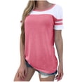 thumbnail image 1 of Birdeem T-Shirt Décontracté Mode Femme Col Rond Manches Courtes Poches Ample, 1 of 5