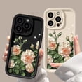 thumbnail image 2 of Oil Painting Camellia Pattern All-Inclusive Phone case, Cute and Small Fresh, wear-Resistant, for iPhone 15 14 13 12 11 Pro Max Plus XS XR 7 8 Phone Case (Rose Red,iPhone 12 Pro), 2 of 8