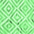 thumbnail image 1 of Ahgly Company Indoor Square Southwestern Emerald Green Country Area Rugs, 5' Square, 1 of 4