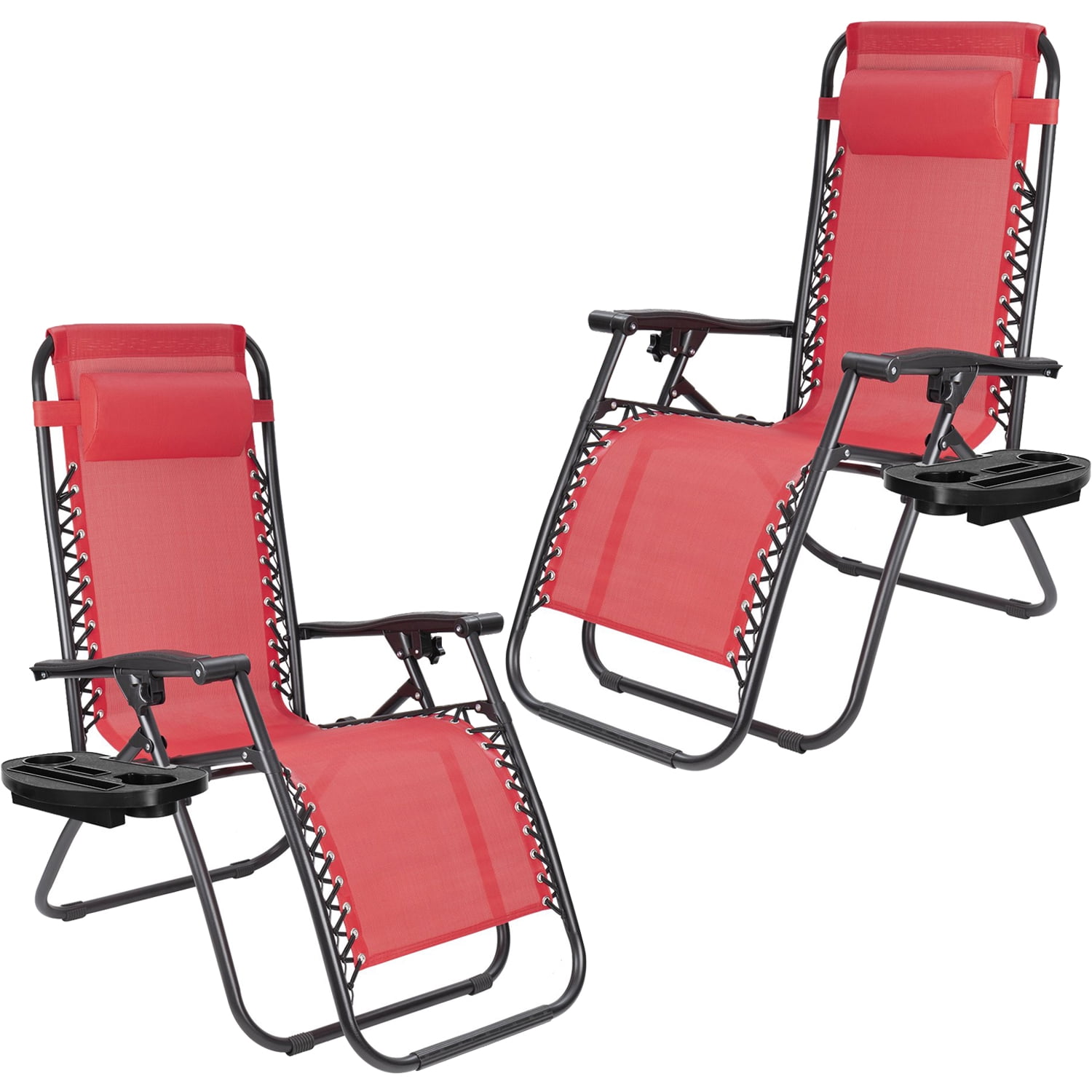 Devoko 2 PCS Zero Gravity Chair Outdoor Lounge Patio Chair Camp