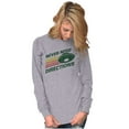 thumbnail image 3 of Funny Cool UFOs Space Alien Believers Plus Size Long Sleeve Graphic Tee Shirt Brisco Brands 2X, 3 of 5