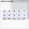 thumbnail image 5 of Classic Acrylic Game Dice Set - 10 Pieces Clear Numeric Dice for Party Games, Math Learning, and More - 0.6 x 0.6 x 0.6 Inches Perfect for Board Games Dungeons & Dragons Educational Activities, 5 of 5