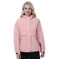 thumbnail image 3 of Pdbokew Women's Winter Coats Waterproof Snow Ski Jacket Warm Fleece Light Pink XL, 3 of 8