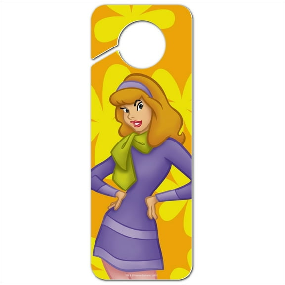Scooby Doo Daphne Character Plastic Door Knob Hanger Sign