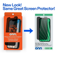 thumbnail image 3 of onn Privacy Screen Protector for iPhone® 17e / 16e / 14 / 13 / 13 Pro, 180° Privacy, Made with Durable Glass by Corning™ for Ultimate Drop & Scratch Protection, Includes Advanced Easy Application Tray, 3 of 8