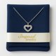 thumbnail image 3 of Collar De Silueta De Corazon Con Zirconias De Plata 925, 3 of 5