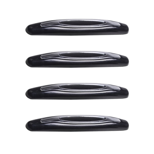 Riwesomey 4 unids/pack, tira anticolisión para coche, Protector de puerta de coche, pegatina antiarañazos, borde de puerta, moldura de estilismo Ventana automotriz negro