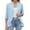 ZI Sky Blue, variant on Spring Cardigan Ladies Cropped Cardigan V Neck Button Down Knitted Long Sleeve Ice Silk Light Cardigans Women Red XXXL